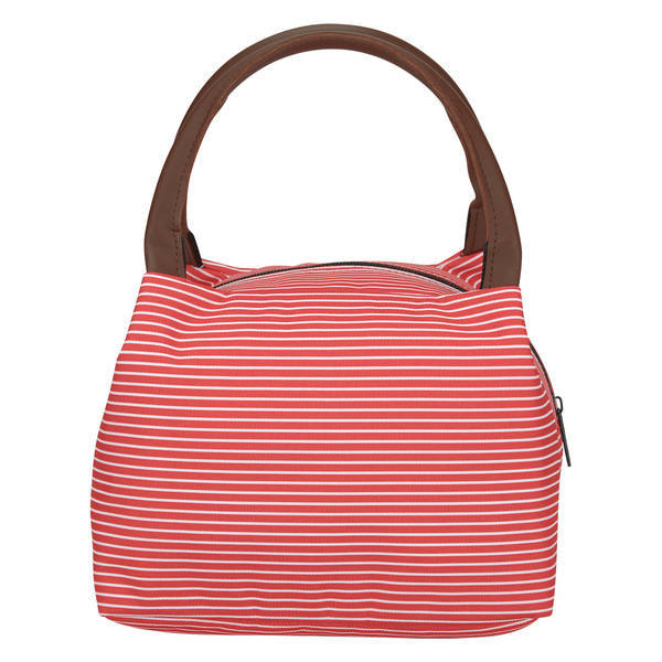 Sebastian Striped Polyester Cooler Lunch Bag