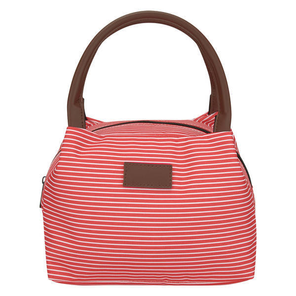 Sebastian Striped Polyester Cooler Lunch Bag