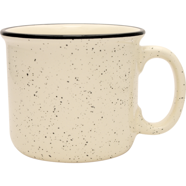 Speckled Ceramic Camper Mug, 14oz.