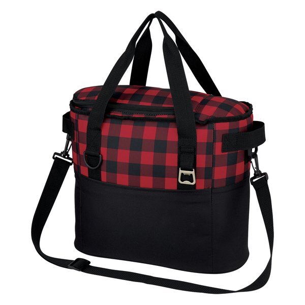 Northwoods Polyester Plaid Cooler Bag