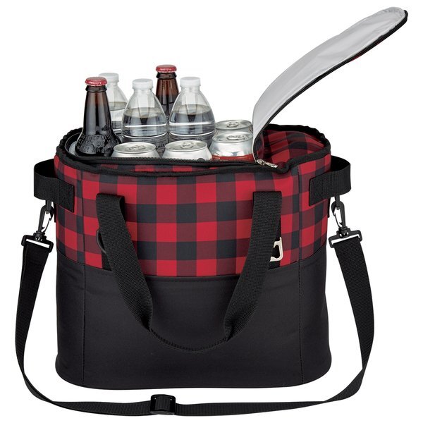 Northwoods Polyester Plaid Cooler Bag