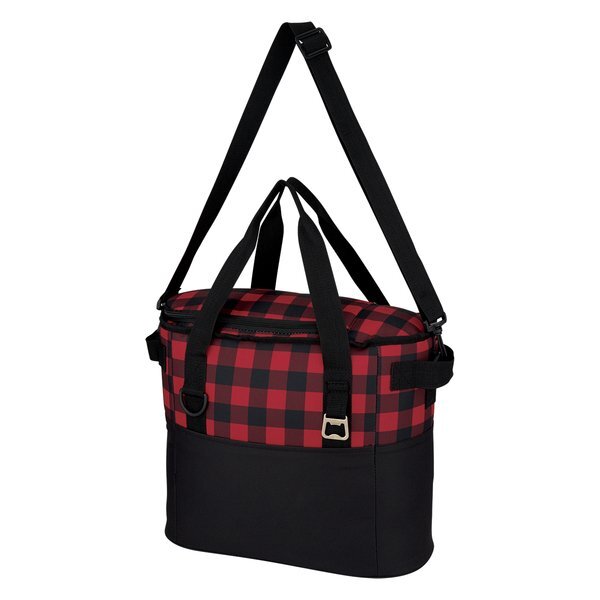 Northwoods Polyester Plaid Cooler Bag