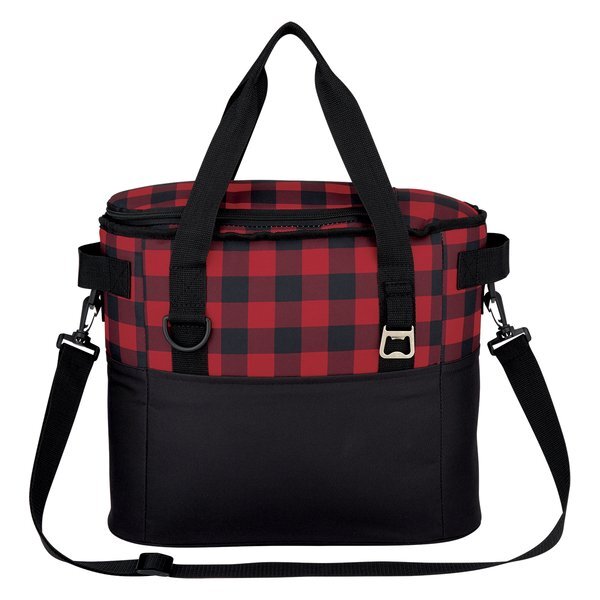 Northwoods Polyester Plaid Cooler Bag