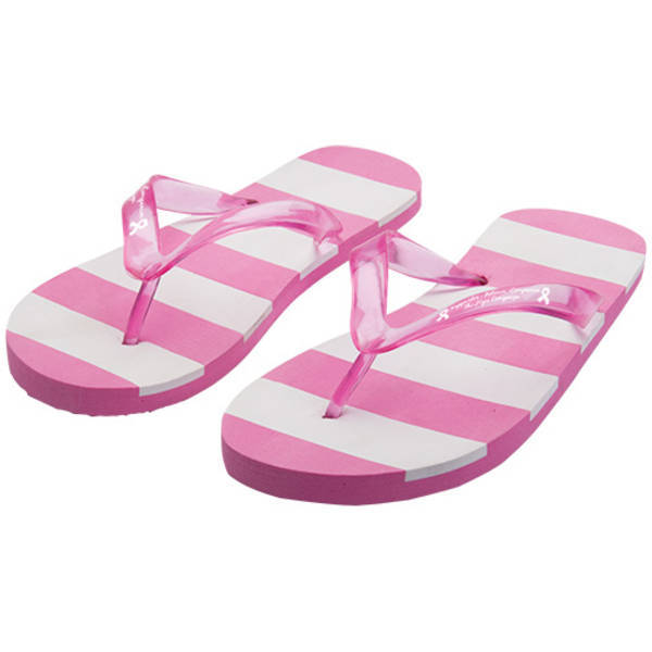 Striped Flip Flops, Adult