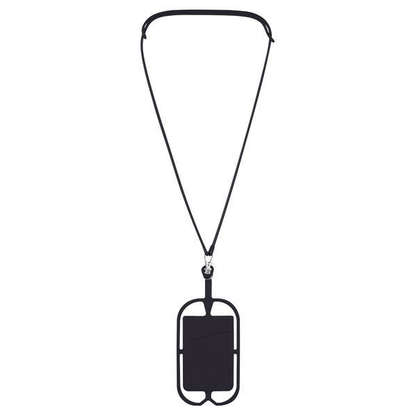 Silicone Lanyard w/ Phone Holder & Wallet