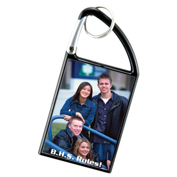Carabiner Photo Snap-In Keytag