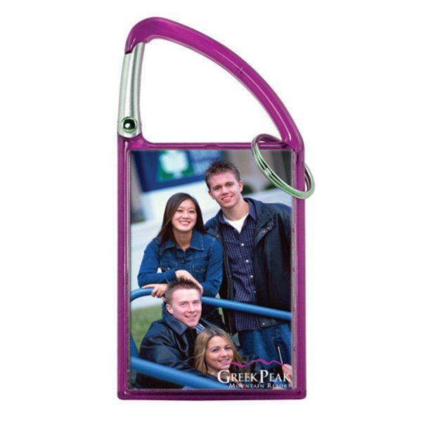 Carabiner Photo Snap-In Keytag