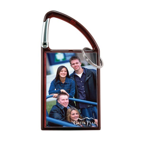 Carabiner Photo Snap-In Keytag