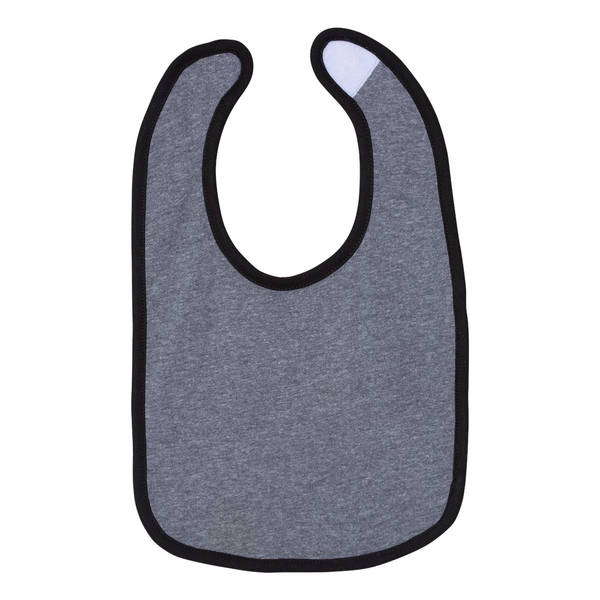 Rabbit Skins® Ringspun Cotton Jersey Contrast Color Infant Bib