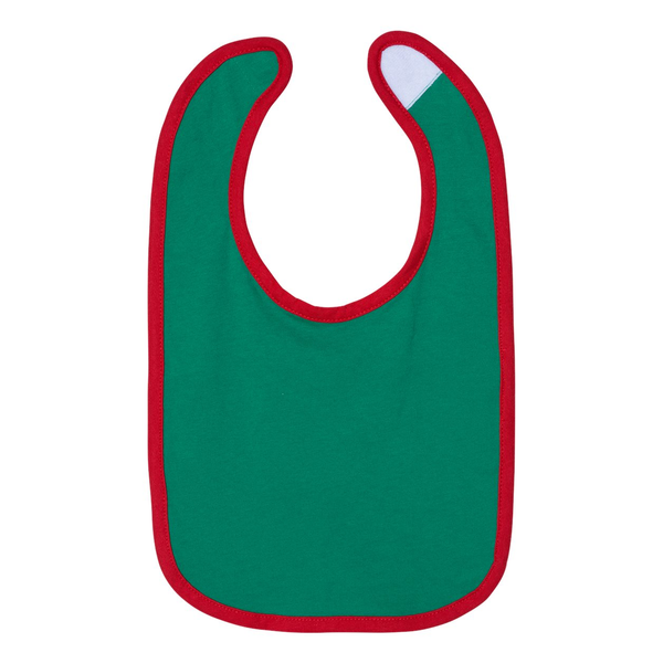 Rabbit Skins® Ringspun Cotton Jersey Contrast Color Infant Bib