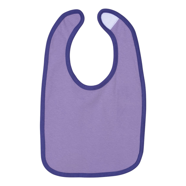 Rabbit Skins® Ringspun Cotton Jersey Contrast Color Infant Bib
