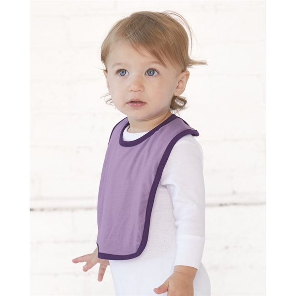 Rabbit Skins® Ringspun Cotton Jersey Contrast Color Infant Bib