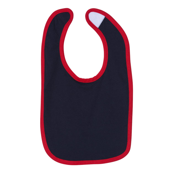 Rabbit Skins® Ringspun Cotton Jersey Contrast Color Infant Bib