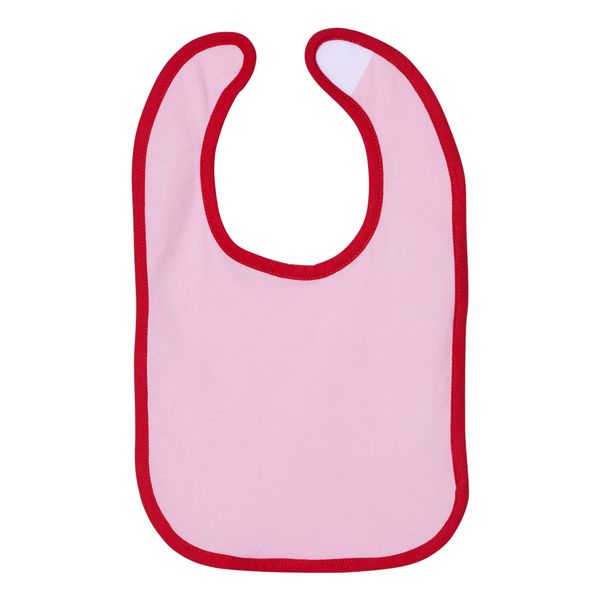 Rabbit Skins® Ringspun Cotton Jersey Contrast Color Infant Bib