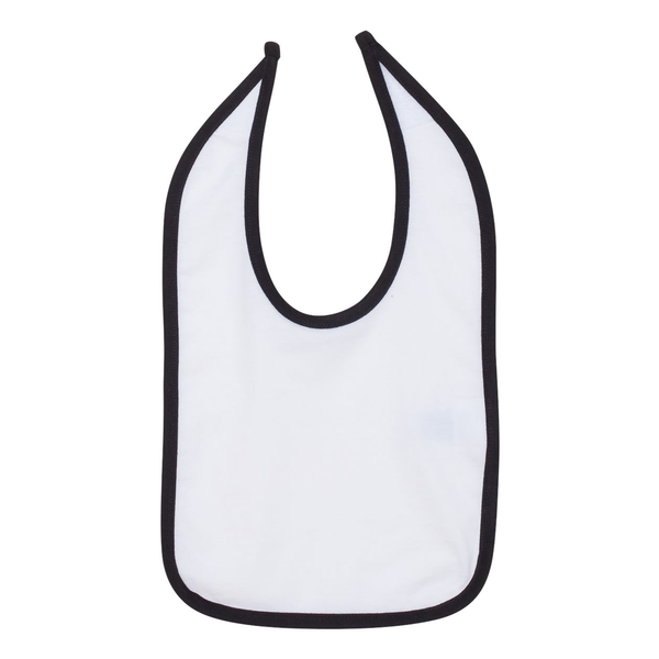 Rabbit Skins® Ringspun Cotton Jersey Contrast Color Infant Bib