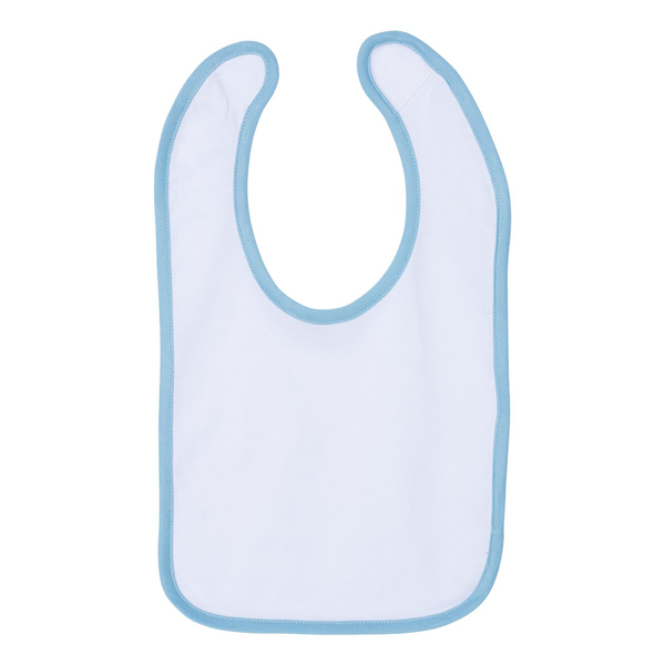 Rabbit Skins® Ringspun Cotton Jersey Contrast Color Infant Bib