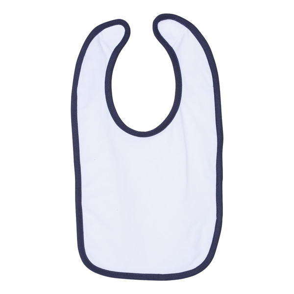 Rabbit Skins® Ringspun Cotton Jersey Contrast Color Infant Bib