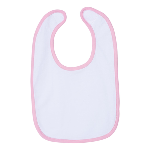 Rabbit Skins® Ringspun Cotton Jersey Contrast Color Infant Bib