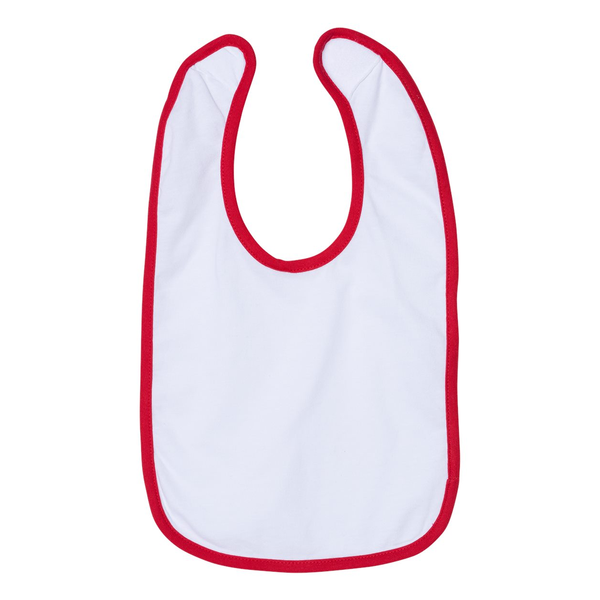 Rabbit Skins® Ringspun Cotton Jersey Contrast Color Infant Bib