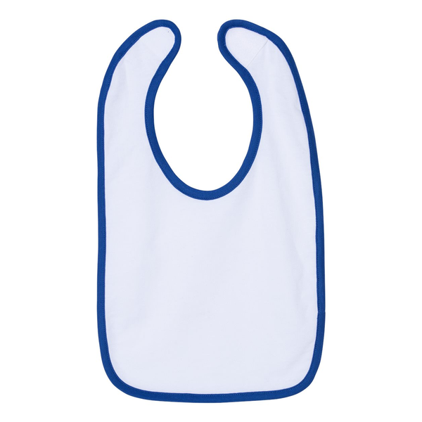 Rabbit Skins® Ringspun Cotton Jersey Contrast Color Infant Bib