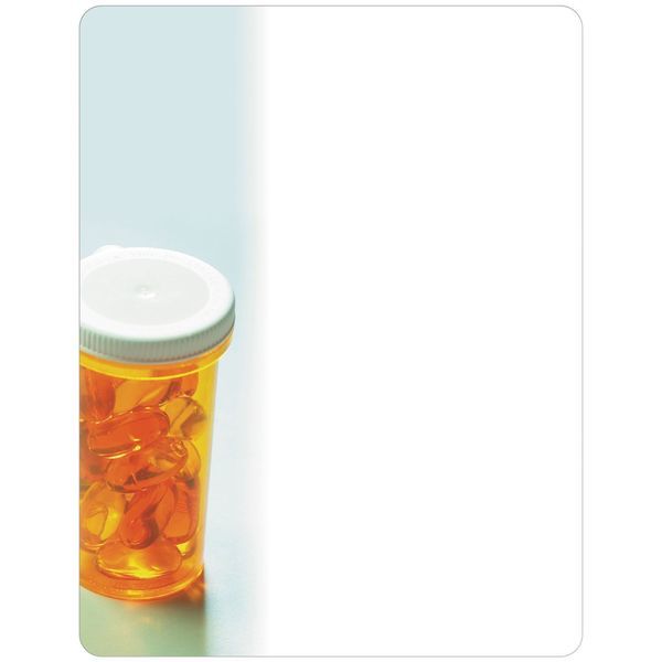 Pill Bottle Memo Board w/ Magnet, 8-1/2" x 11"