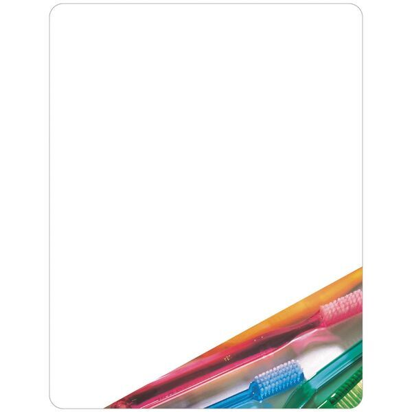 Toothbrushes Memo Board w/ Magnet, 8-1/2" x 11"