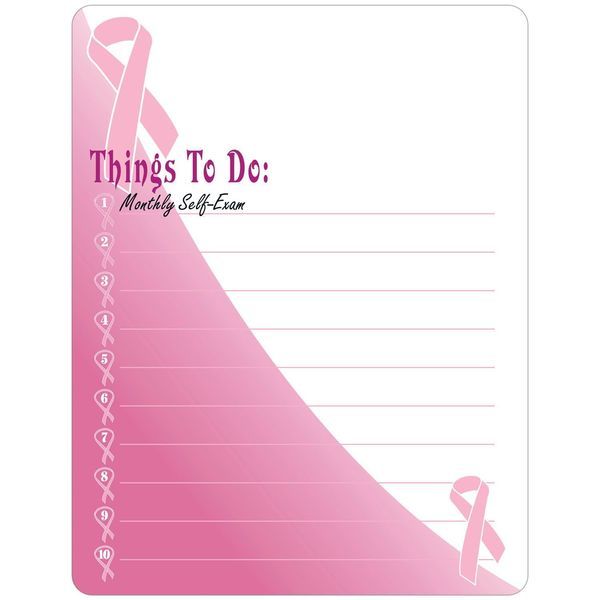 Breast Cancer Awareness Memo Board w/ Magnet, 8-1/2" x 11"