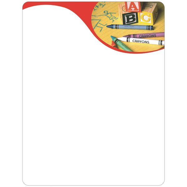 Crayons Memo Board w/ Magnet, 8-1/2" x 11"