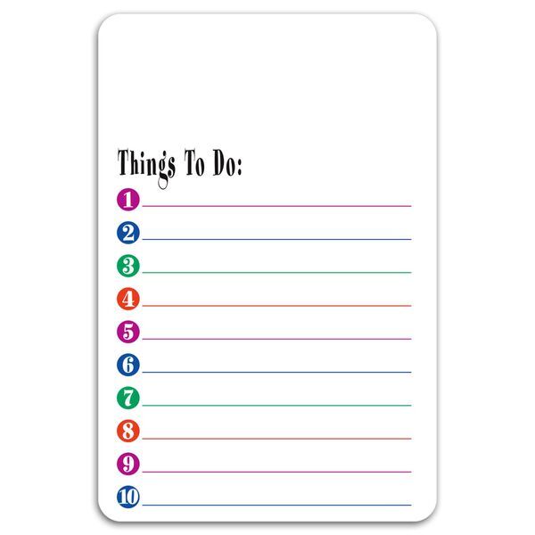 Things To Do Memo Board w/ Magnet, 5-1/2" x 8-1/4"