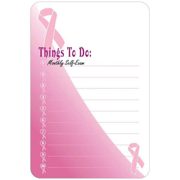Breast Cancer Awareness Memo Board w/ Magnet, 5-1/2" x 8-1/4"