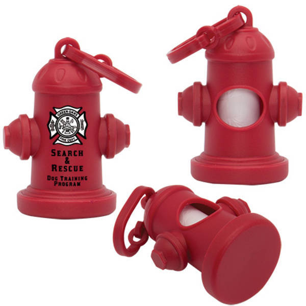 Fire Hydrant Shaped Pet Waste Bag Dispenser