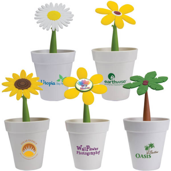 Flower Pot Desk Set