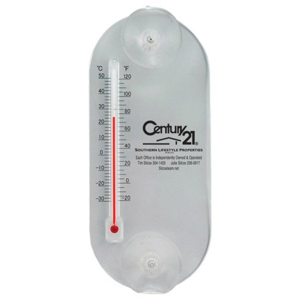 Large Acrylic Oval Temperature Gauge