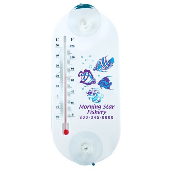 Large Acrylic Oval Temperature Gauge