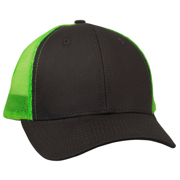 Vibrant Twill Constructed Trucker Cap with Mesh