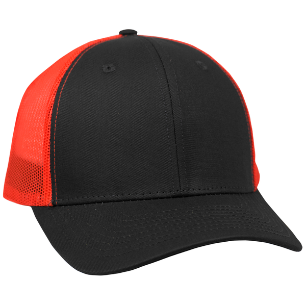 Vibrant Twill Constructed Trucker Cap with Mesh