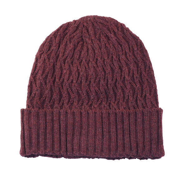 Fleece Lined Knit Pattern Beanie