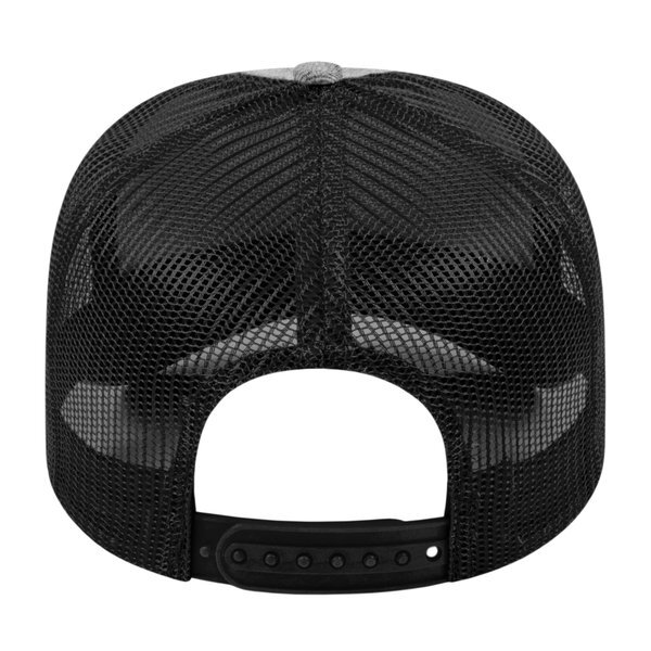 Blended Wool Acrylic Flat Bill Structured Cap with Mesh Back