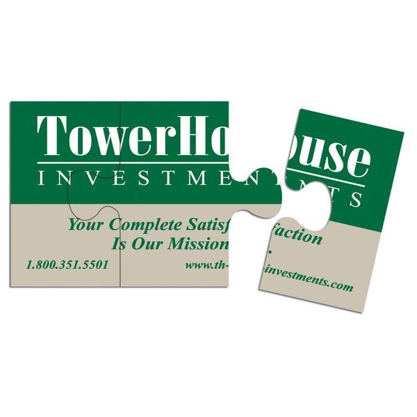 Puzzle Business Card Magnet