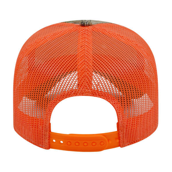 Camo Constructed Cap with Solid Color Mesh Back