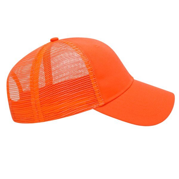 Camo Constructed Cap with Solid Color Mesh Back