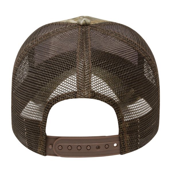 Camo Constructed Cap with Solid Color Mesh Back