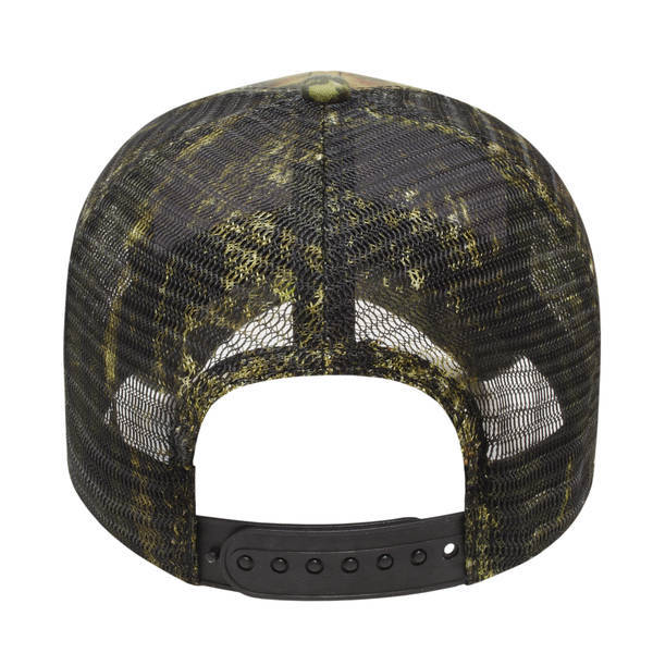 Camo Twill Constructed Cap with Camo Mesh Back