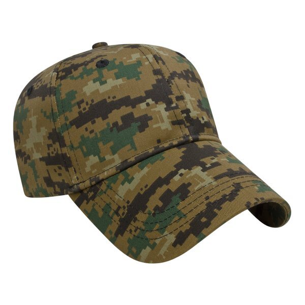 Digital Camo Twill Constructed Cap