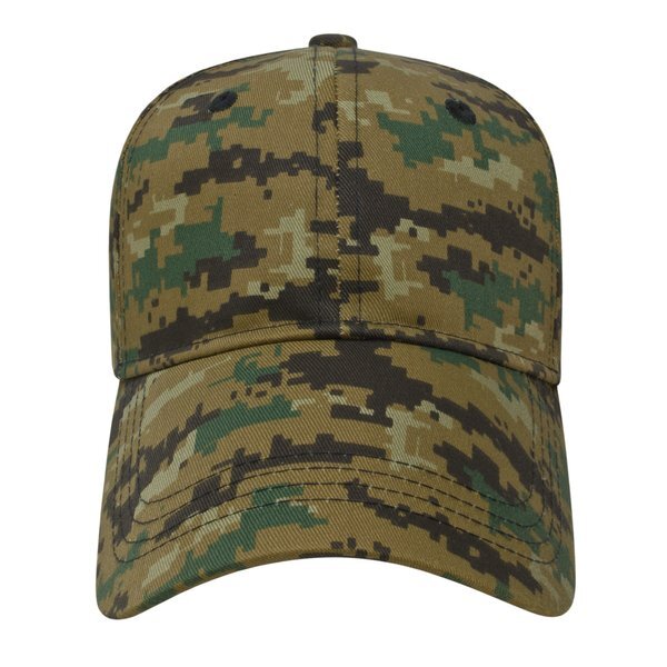 Digital Camo Twill Constructed Cap