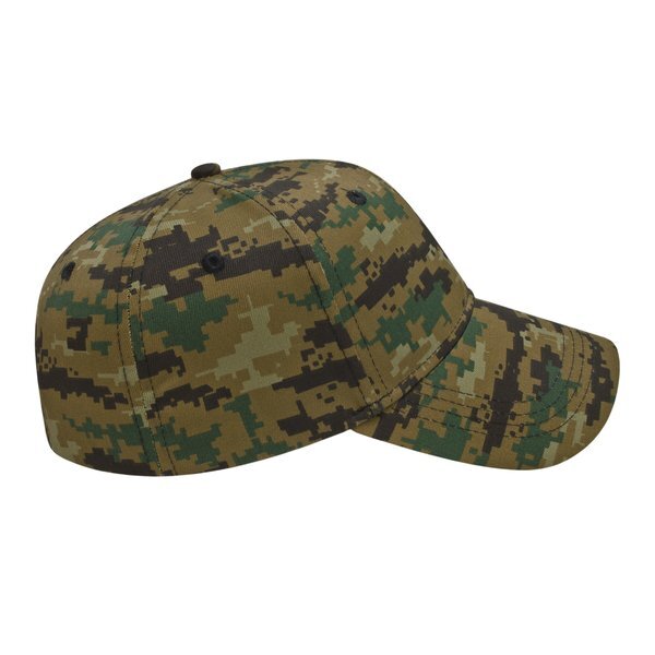 Digital Camo Twill Constructed Cap