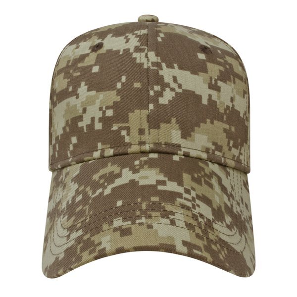 Digital Camo Twill Constructed Cap