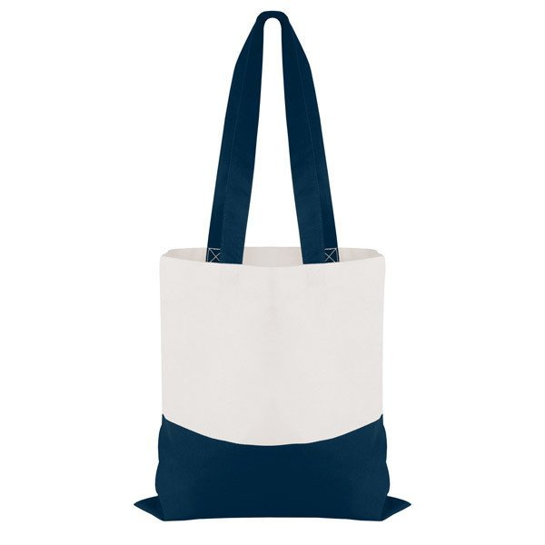 Cotton Color Accent Flat Tote