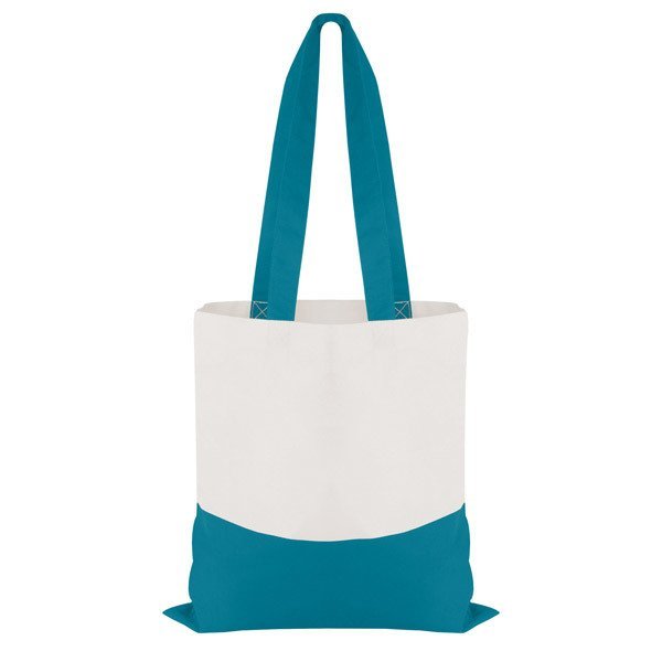 Cotton Color Accent Flat Tote