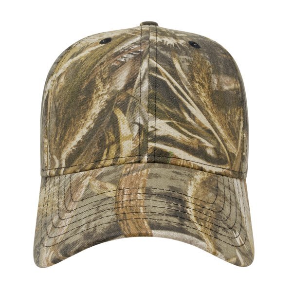 Full Camo Twill Constructed Cap